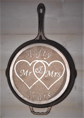 Fifty Year Wedding Anniversery Skillet